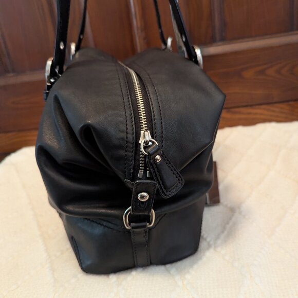 Coach Soho Black Two Way Leather Satchel F172202 - Picture 4 of 15